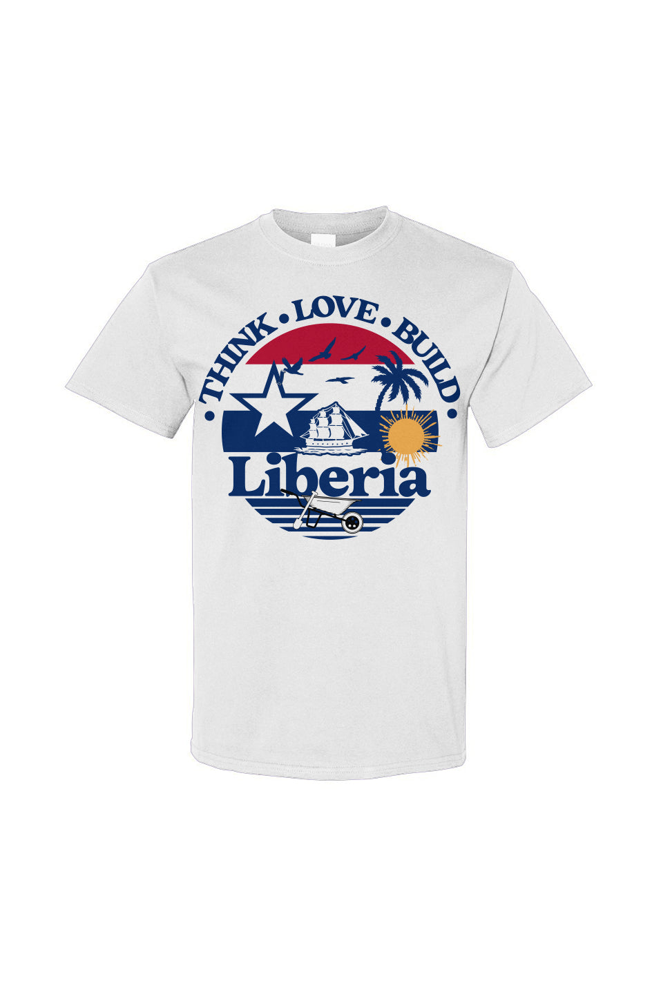 Think Love Build Liberia Graphic tee