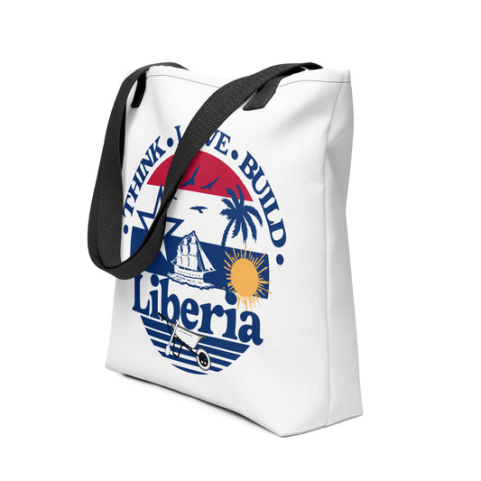 Think Love Build Liberia Graphic Tote bag