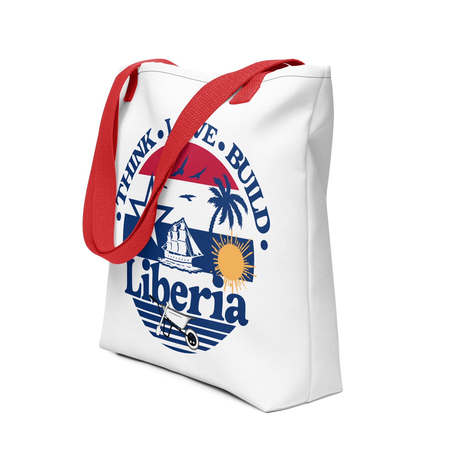 Think Love Build Liberia Graphic Tote bag